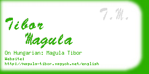 tibor magula business card